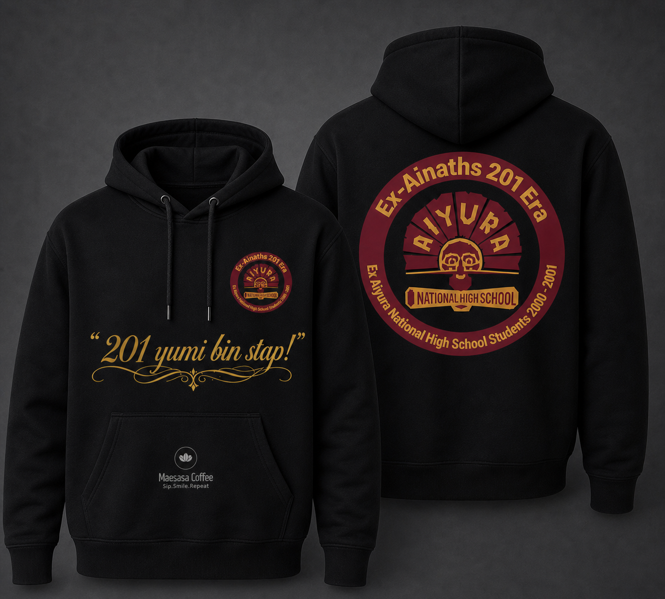 Black Aiyura Golden Jubilee Reunion hoodie