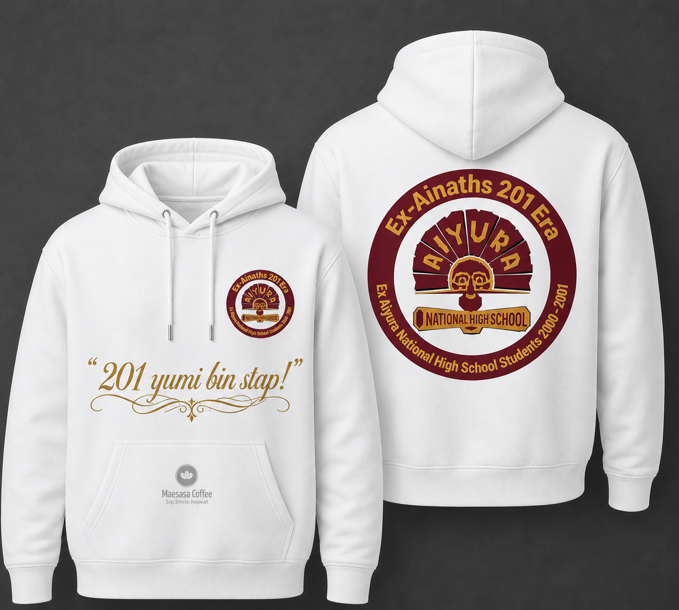 White Aiyura Golden Jubilee Reunion hoodie